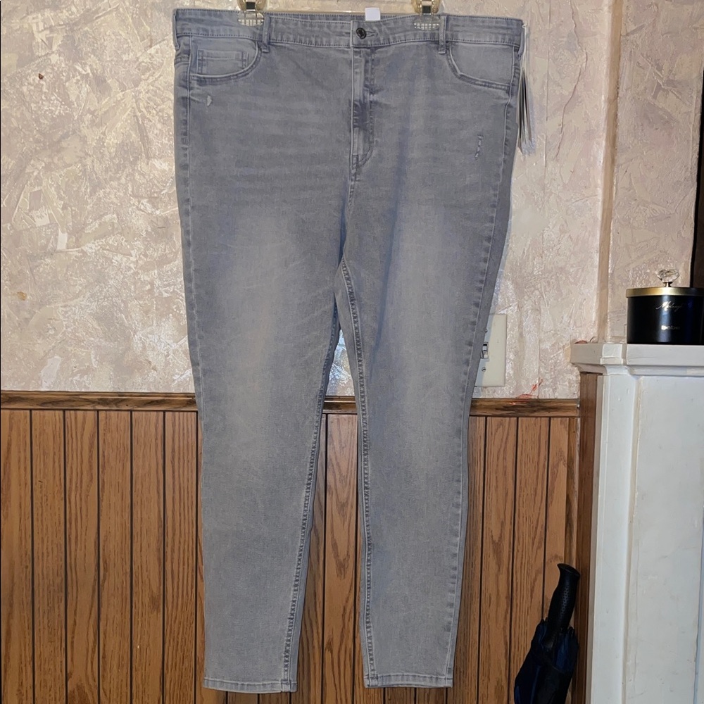 Gray Denim H&M slim fit jeggings (XXL)(nwt)